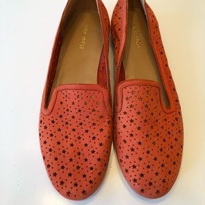 Nine West Luella Coral Suede Star Flats size 8.5M